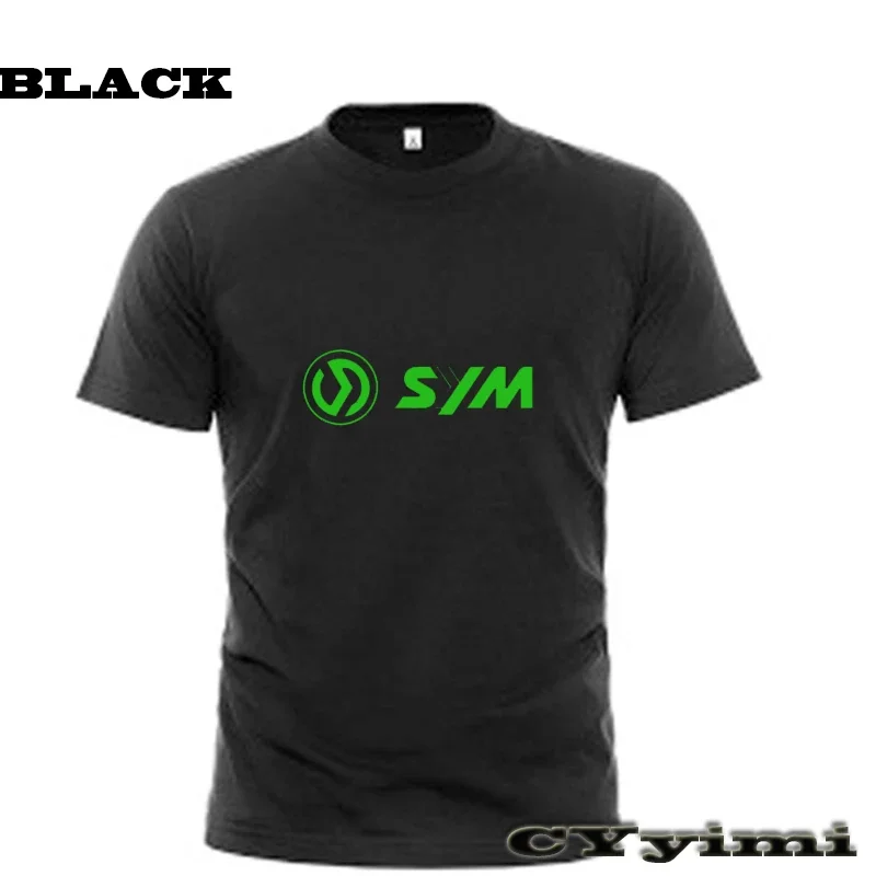 Camiseta de manga corta para hombre, camisa con logotipo, 300 algodón, cuello redondo, para SYM CRUISYM, 100%