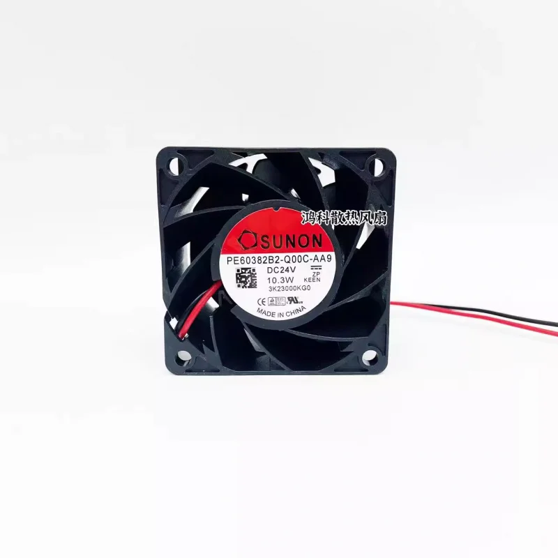 

S+ SUNON PE60382B2-Q00C-AA9 DC24V 10.3W 6cm 2-wire cooling fan