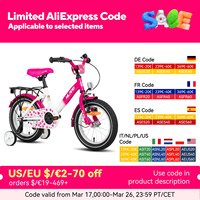 HILAND Kids Bike for Boy and Girl Ages 2-7 Years Old, 12 14 16 Inch Toddlers Bicycle with Training Wheels Bell Rear Rack