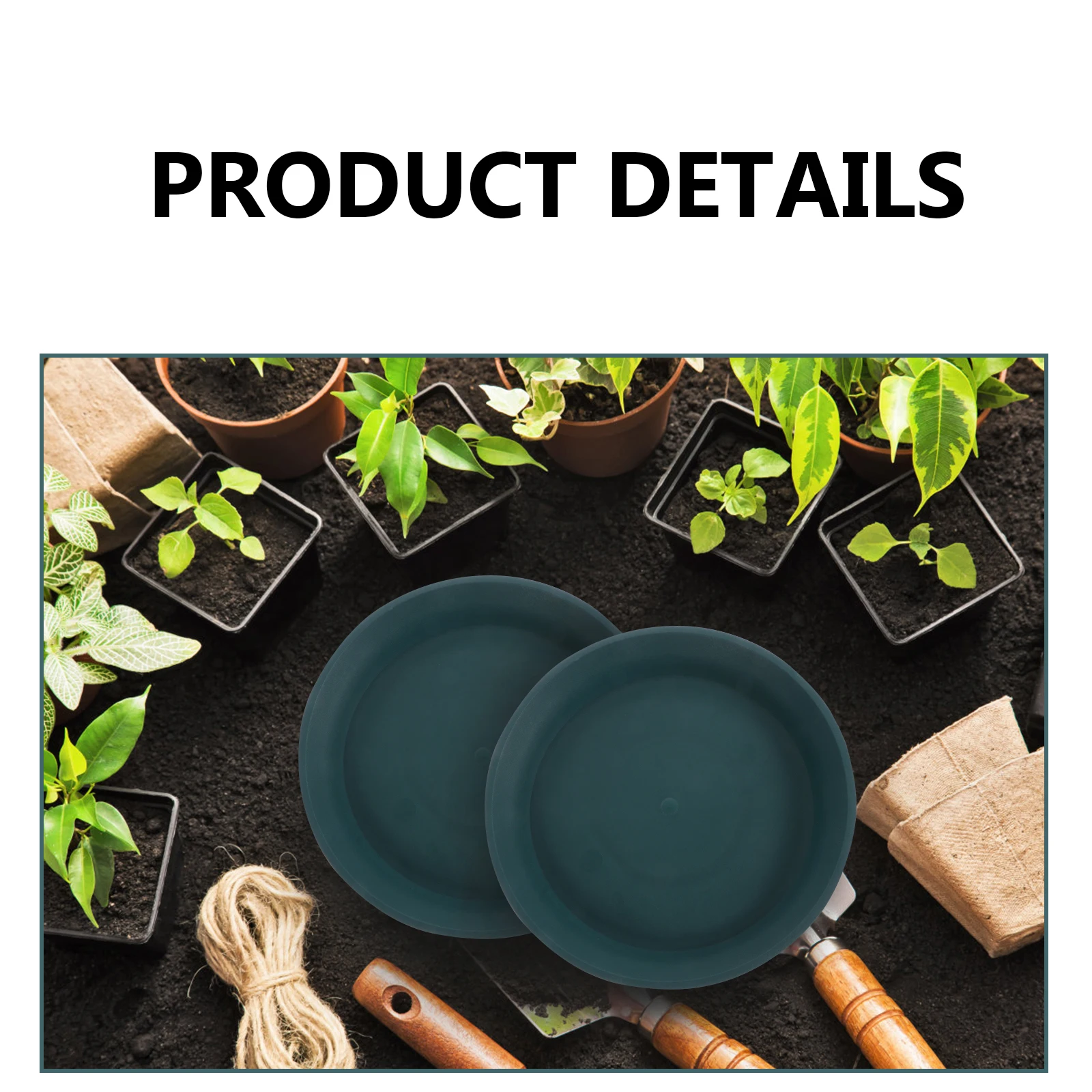 

5pcs Drain Tray for Plant Pots Indoor Waterproof Lightweight Plastic Flowerpot Base Garden Supplies Balcony Flowerpot