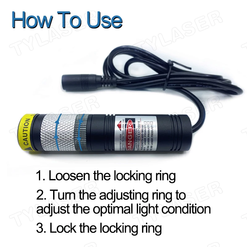 Waterproof Laser Diode Glass Len Cross Line D20X90mm Adjustable Focus 940nm Direct IR 50mW 100mW 200mW Laser Module for Cutting