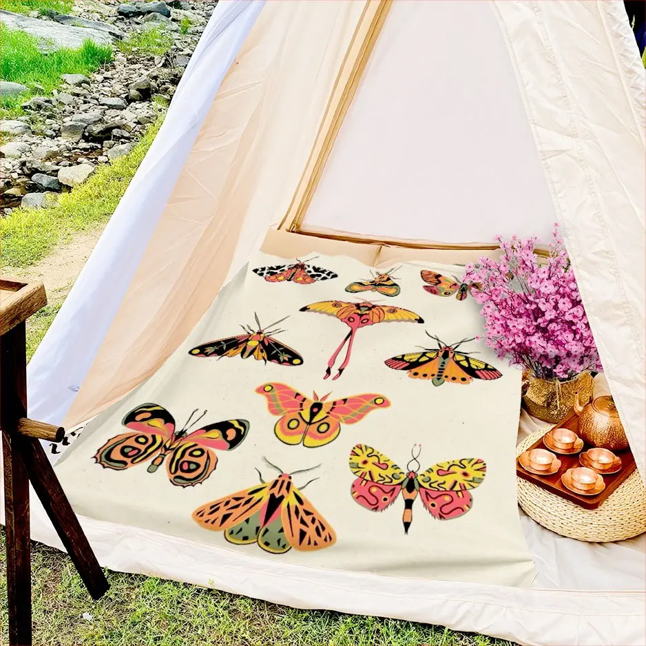 Nature Explorer Blanket Reversible Flannel Throw for Biology Lovers AllSeason Comfort Wildlife Pattern Gift