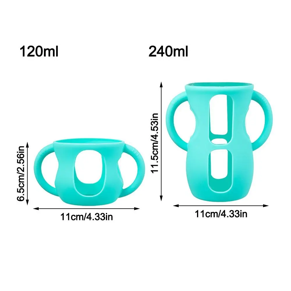 مع مقبض أكمام سيليكون سهلة الإمساك أكمام زجاجة متينة 120/240 مل أكمام واقية مضادة للكسر لفيليب أفنت #6