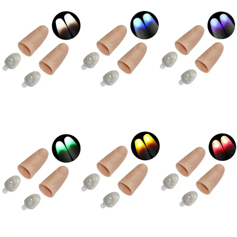 1 Pc Decor Gifts Glow LED Inductielicht Knipperende vingers Vingerlicht Lichtgevende duimen
