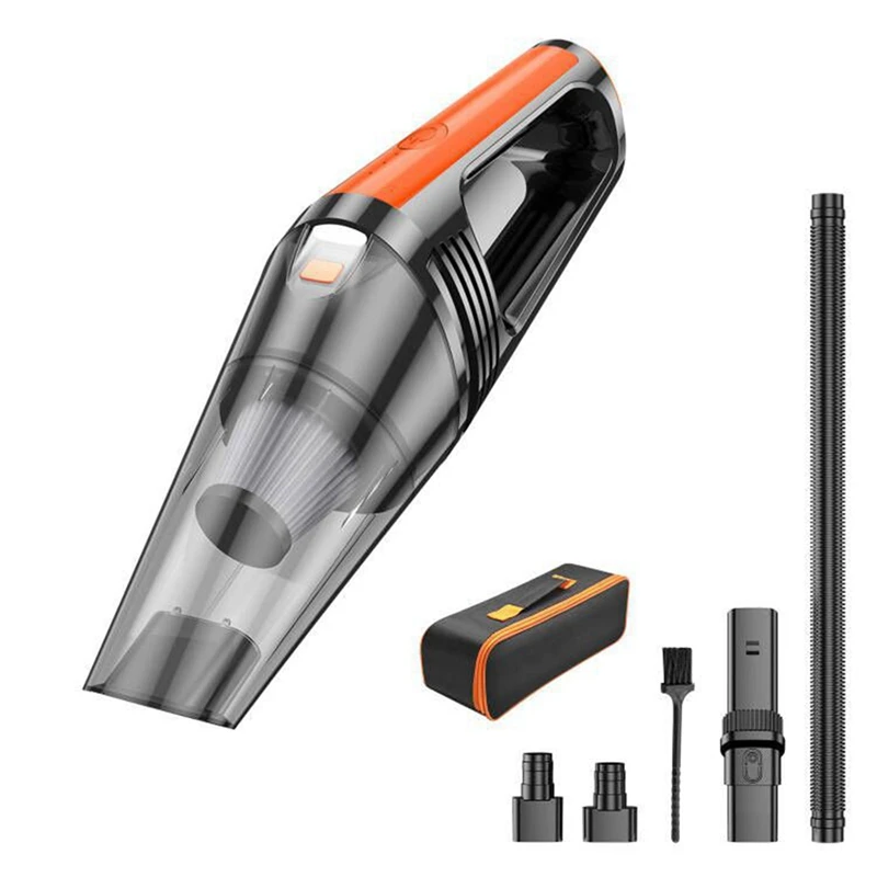 Car Vacuum Cleaner 6000Pa Strong Suction Wireless Portable Vacuum Cleaner Dual Use Handheld Cleaning For Home Desktop