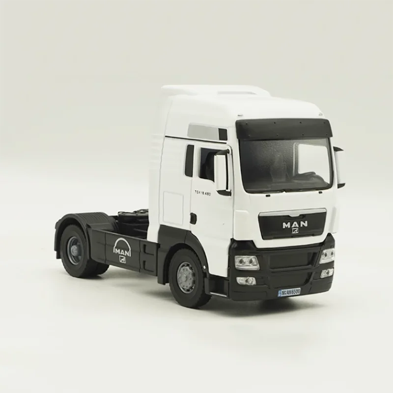 1:43 Scale German MAN TGX Truck Head Container Tractor Simulation Alloy Car Model Finished Simulation Collection Model Gift Toys