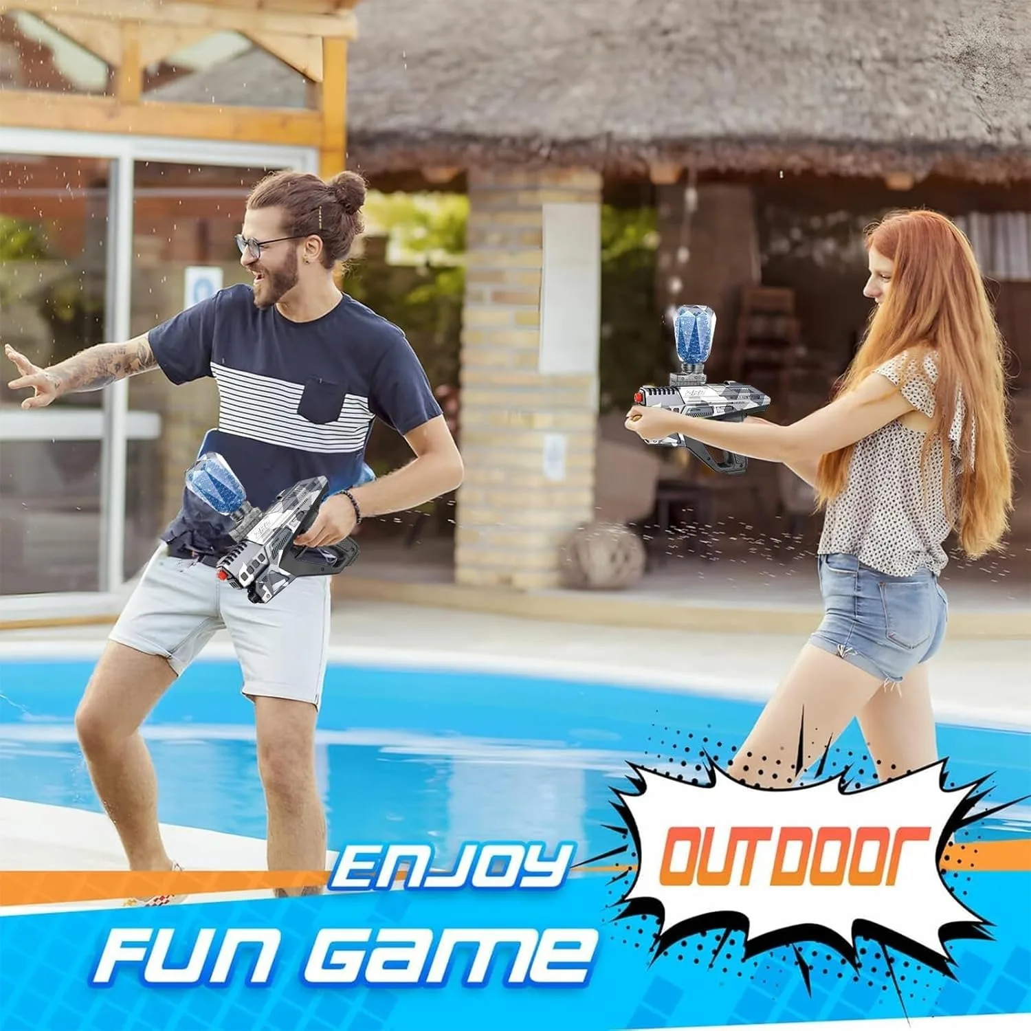 충전식 전기 블래스터 - 팀 전투를 위한 자동 야외 장난감 총 - 이상적인 선물(총알은 포함되지 않음)