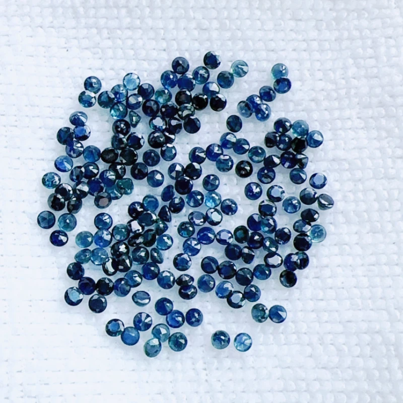 2.5mm Natural Sapphire Loose Gemstones Whole Sale Price Genuine Chinese Sapphire Beads for Jewelry DIY 5