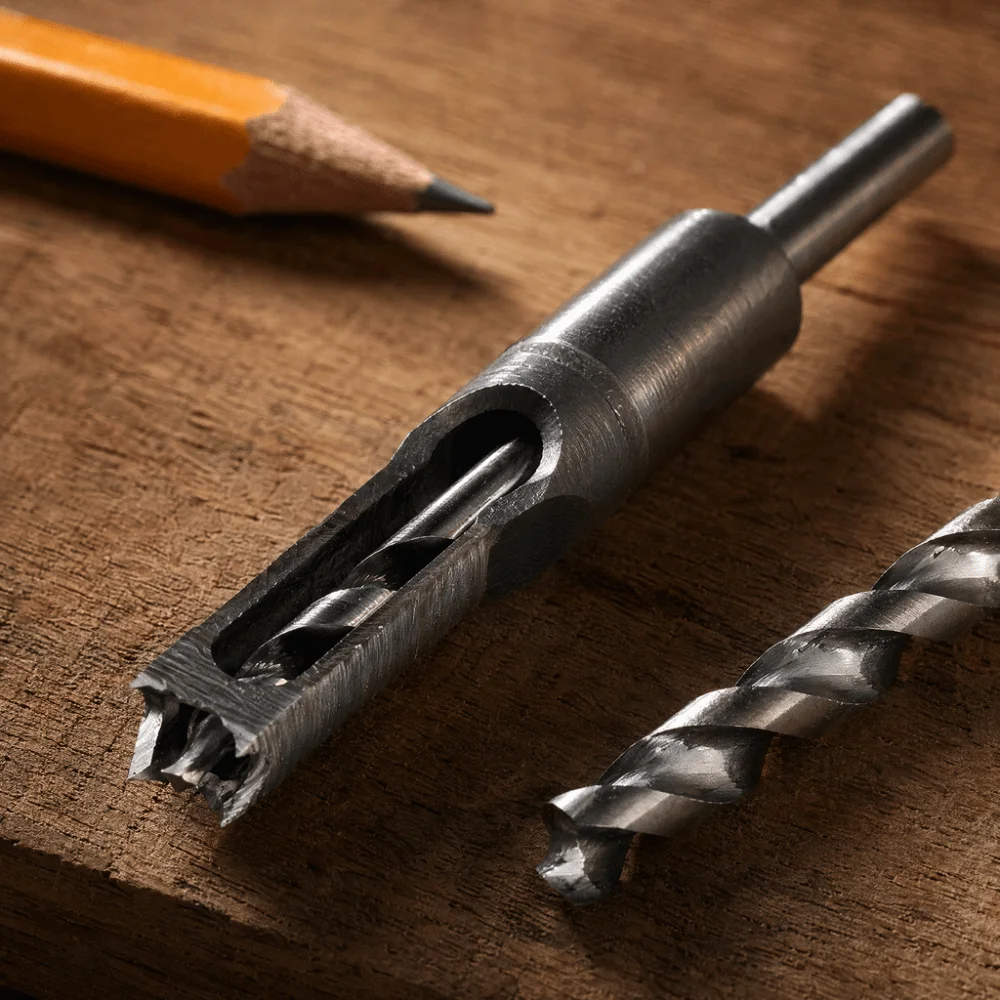 Precision 10mm Size Square Hole Drill Bit Square Hole Type Hollow Chisel Mortise Woodworking Drill Bit For Woodworking