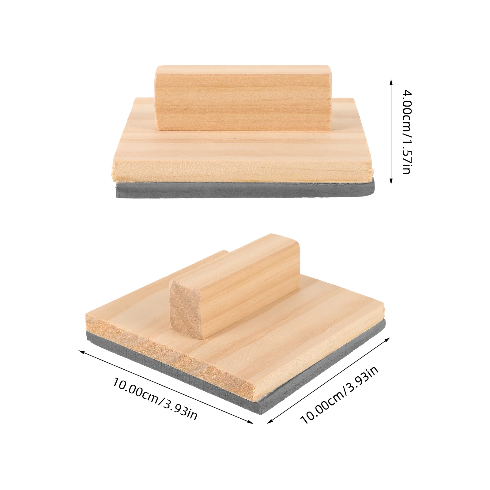 Artistic Sponge Scraper For Wall Graffiti Solid Wood Handle Reusable Durable Diy Painting Tool Texture Surface Scraping