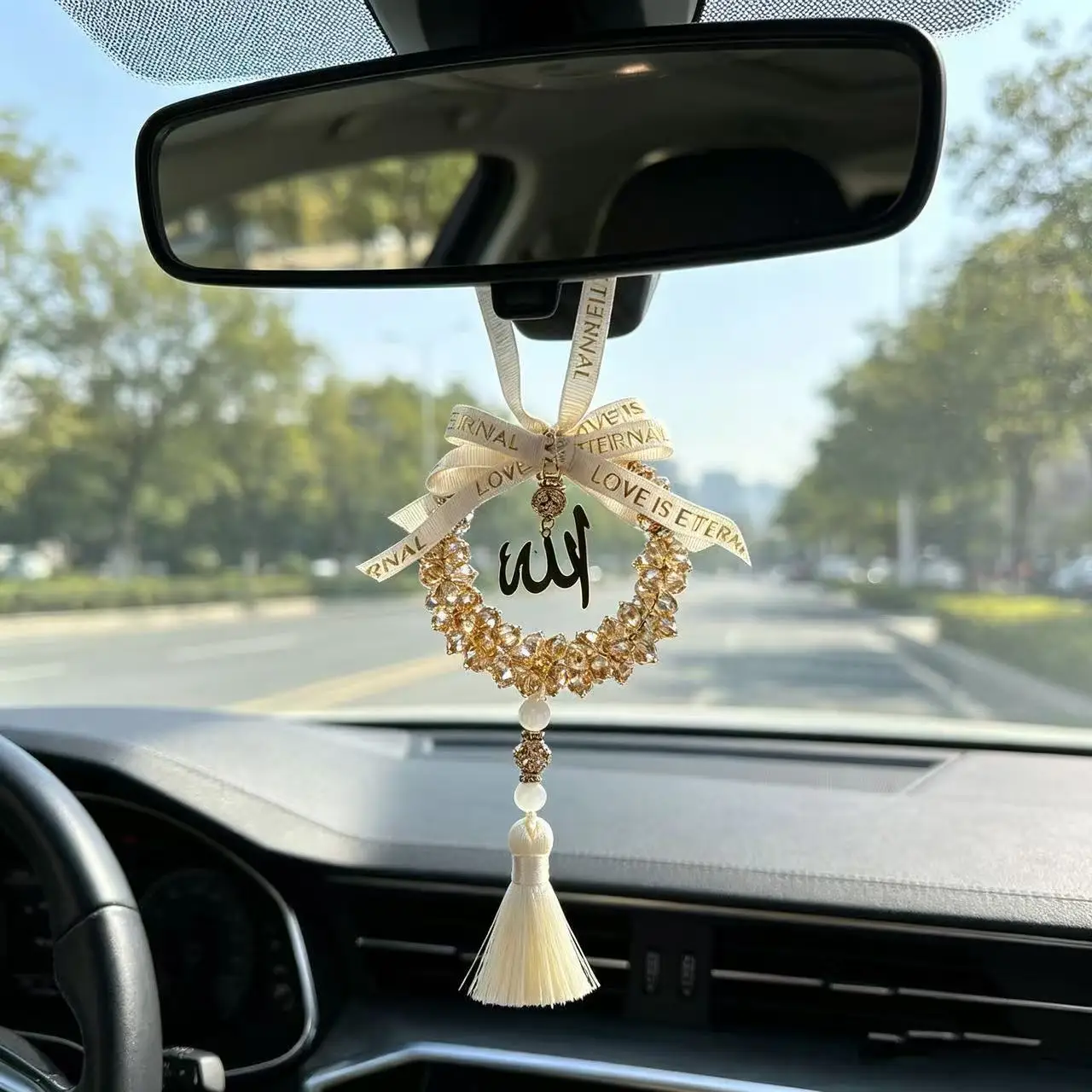 Islam Car Rear Mirror Hangers  Muslim Car Décor Hanging Charm Decor Interior Accessories