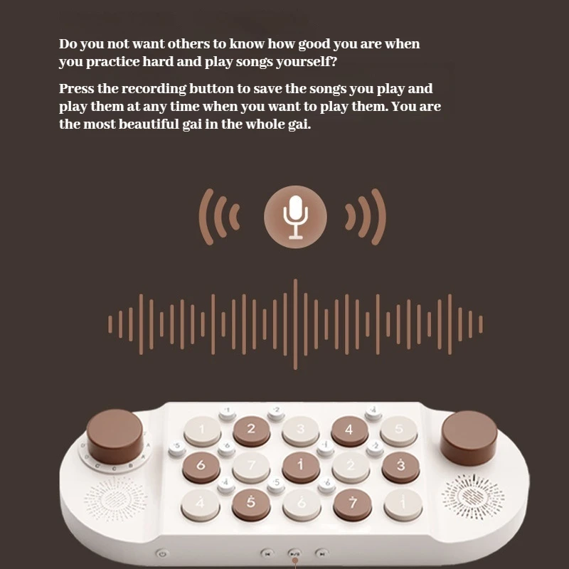 FUPUAL ポケットミュージックキーボード ゲームキーボード ピアノ 電子オルガン 演奏を学ぶ 歌う MIDI 子供のおもちゃの楽器