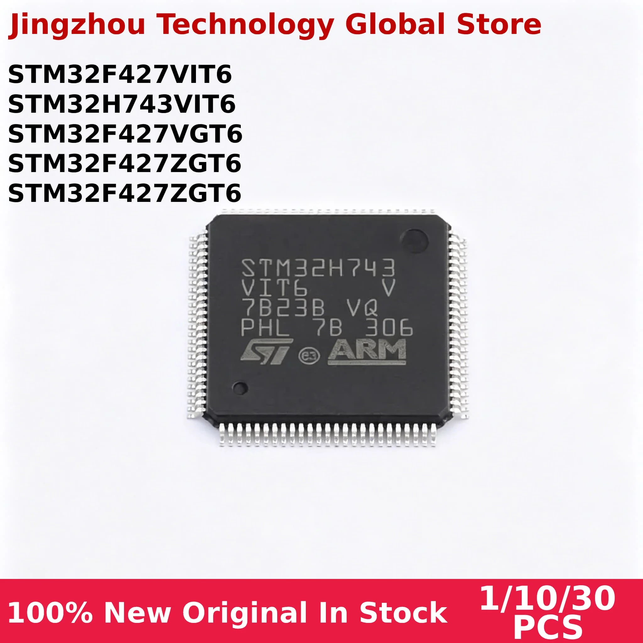 100% New 1/10/30PCS STM32H743VIT6 STM32F427VGT6 STM32F427VIT6 STM32F427ZGT6 STM32F427IGT6 STM32H743 VIT6 QFP In stock Wholesale