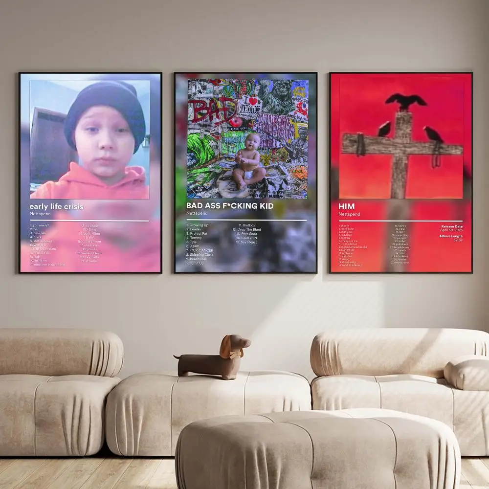 Rapper N-Nettspend Album Poster PP Wall Decor Posters Celebrity Music Art Prints Bedroom Office Gift