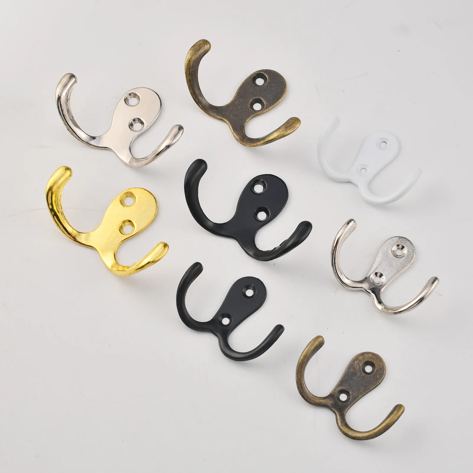 New Chinese wrought iron wall hanging wall wall creative kitchen bathroom door back coat hook hanging hanger