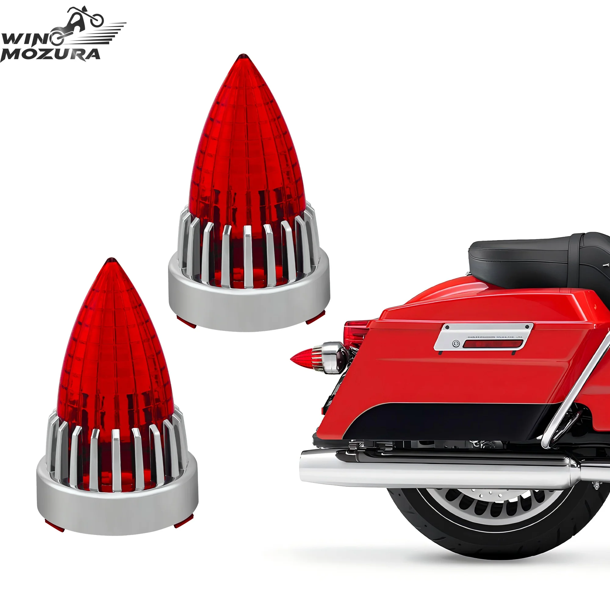 

Motorcycle Turn Signal Shell Supersonic Indicator Bullet Lamp Shell For Harley Softail Street Road Glide Fat boy Sportster Dyna