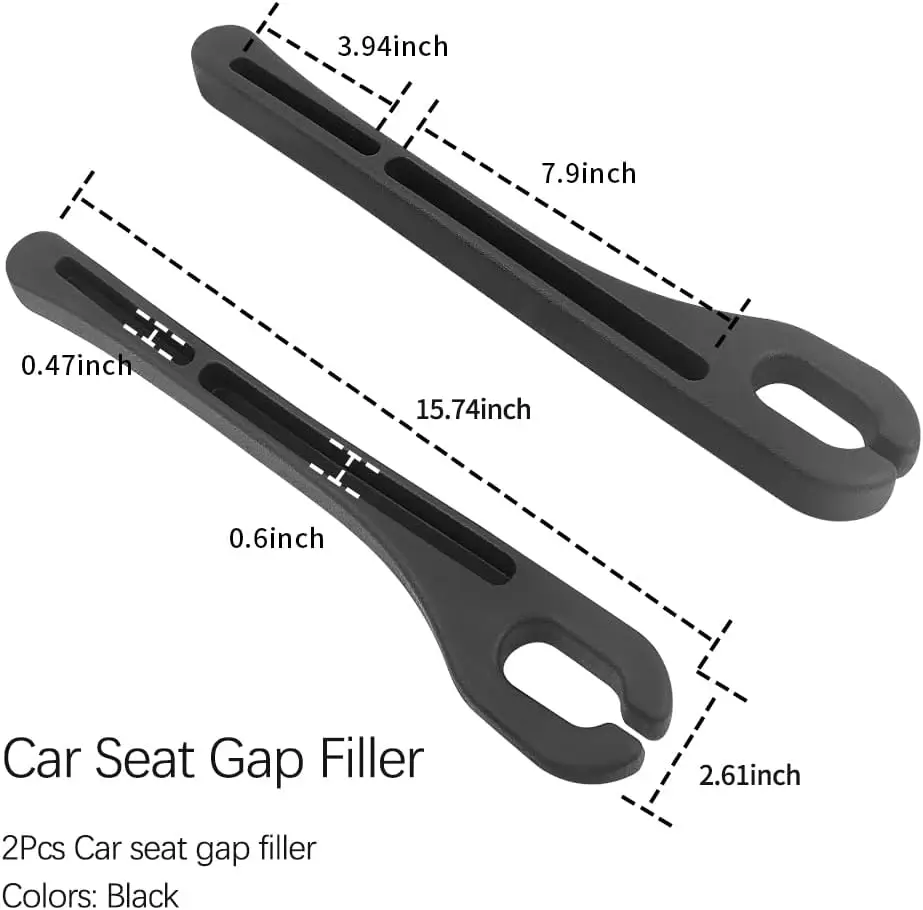 2PCS Car Seat Gap Filler Organizer with Phone Holder,Car Seat Gap Organizer for Prevent Falling, Car Side Seat Gap Filler