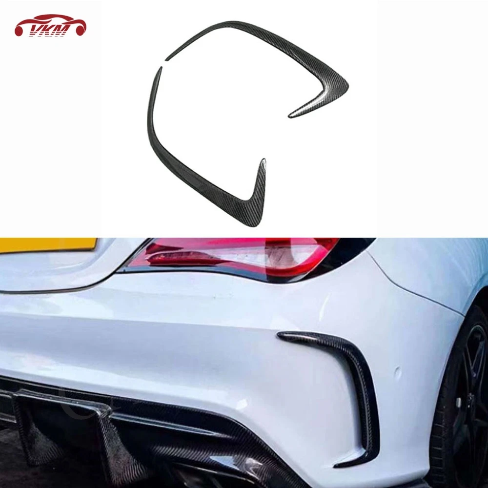 

Carbon Fiber Rear Bumper Spoiler Sticker for Benz W117 CLA CLA250 CLA260 CLA45 AMG 2013-2019 Fender Canard Fins Trims Body Kits