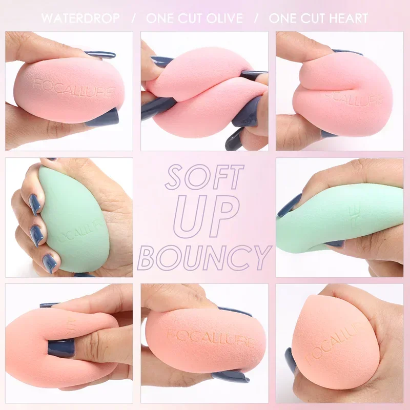 Professional Soft Cosmetic Puff Microfiber Velvet Powder Concealer Makeup Sponge Tool Powder Puff