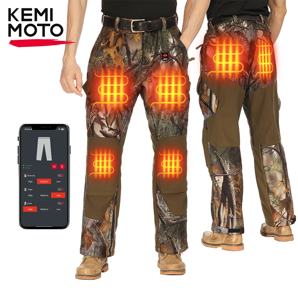 

KEMIMOTO штаны с подогревом, охотничьи брюки, мужские зимние 6 зон обогрева, 20000 мАч, аккумулятор, водонепроницаемая поверхность для охотничьего снаряжения на открытом воздухе