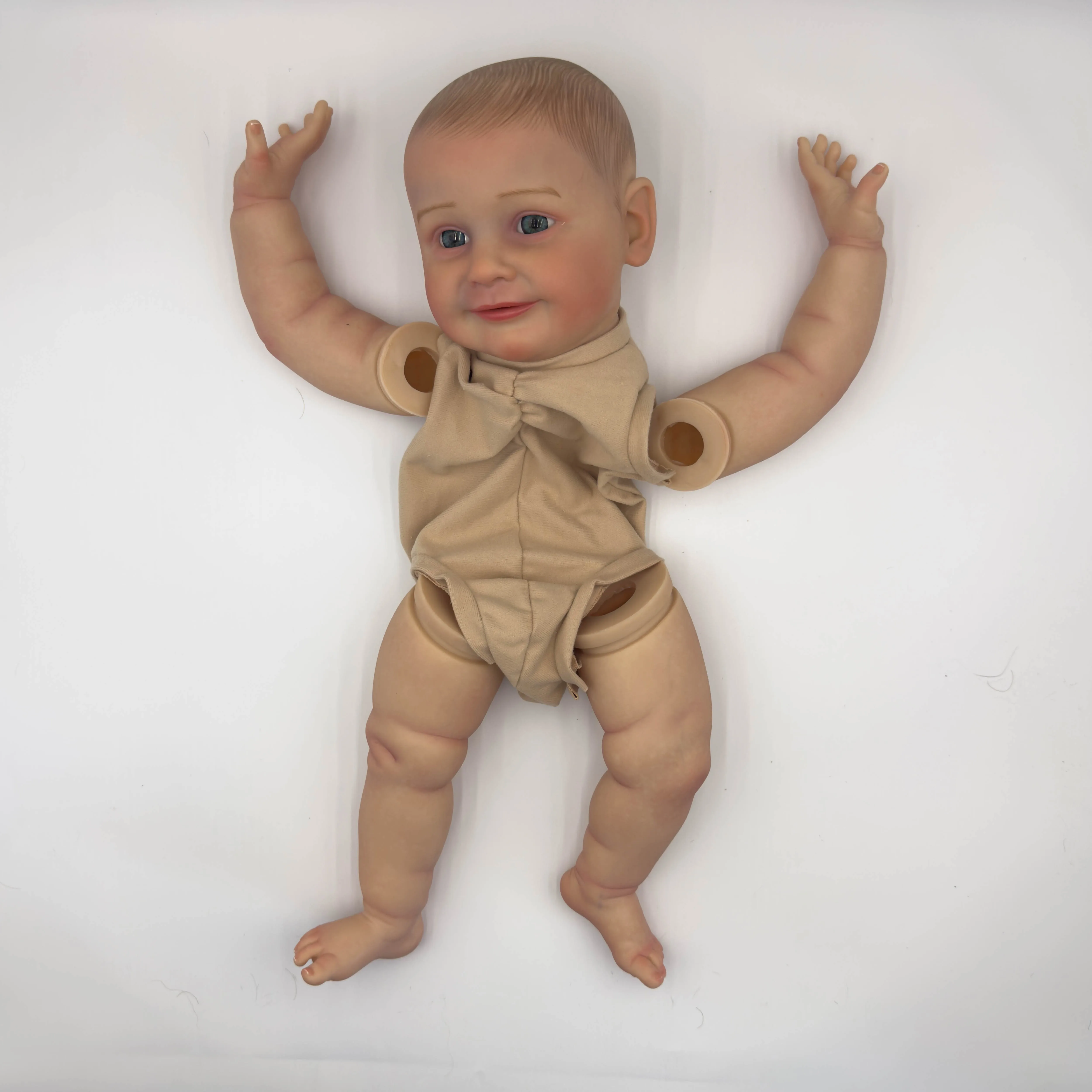 NPK 22inch Lifelike Reborn Doll Kit Zoe Baby Doll Parts DIY Toys - Unfinished Painted Baby Doll Kit for Collectors