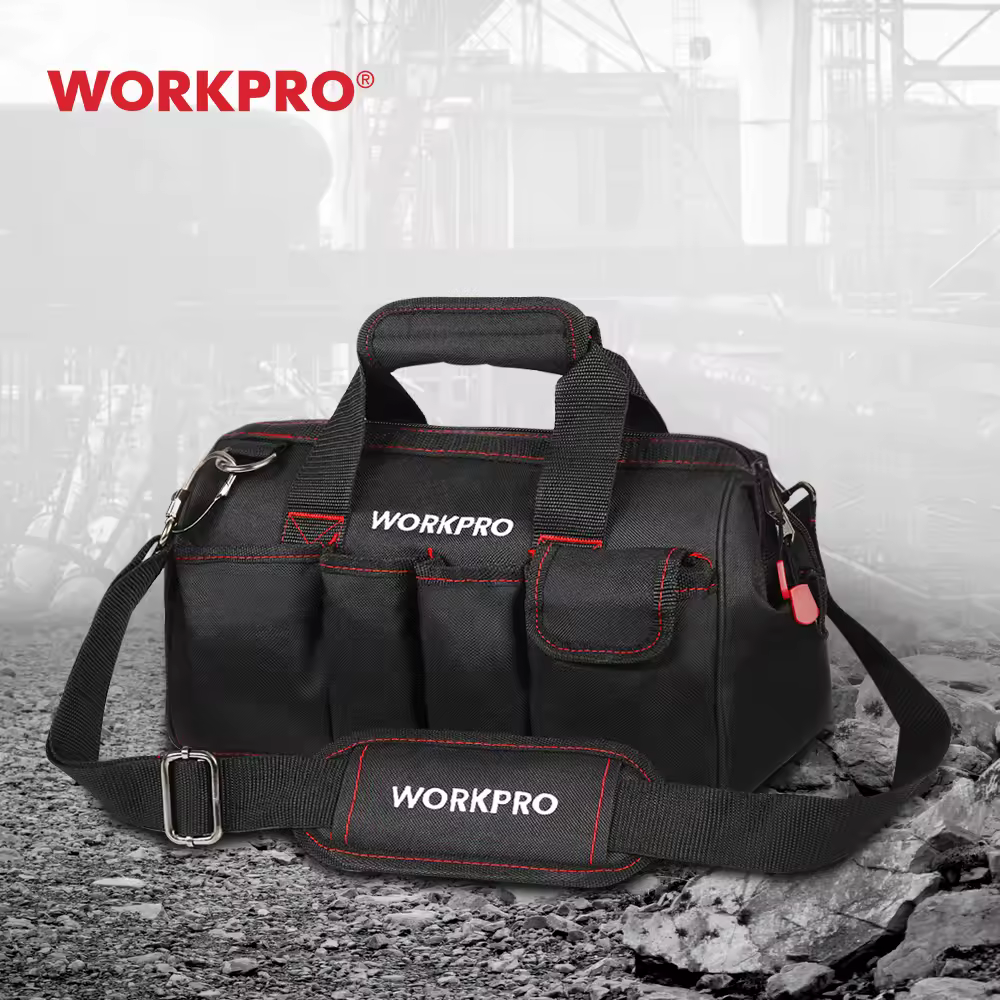 WORKPRO-Bolsa de Ombro Eletricista em Poliéster, Kits de Ferramentas, Bolsa Crossbody Multi, Ferramentas Masculinas, 12 ", 14", 16 ", 18", 600D Semelhante a AliExpress