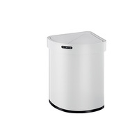 Corner double open smart bucket induction trash can with wheels stainless steel home kitch