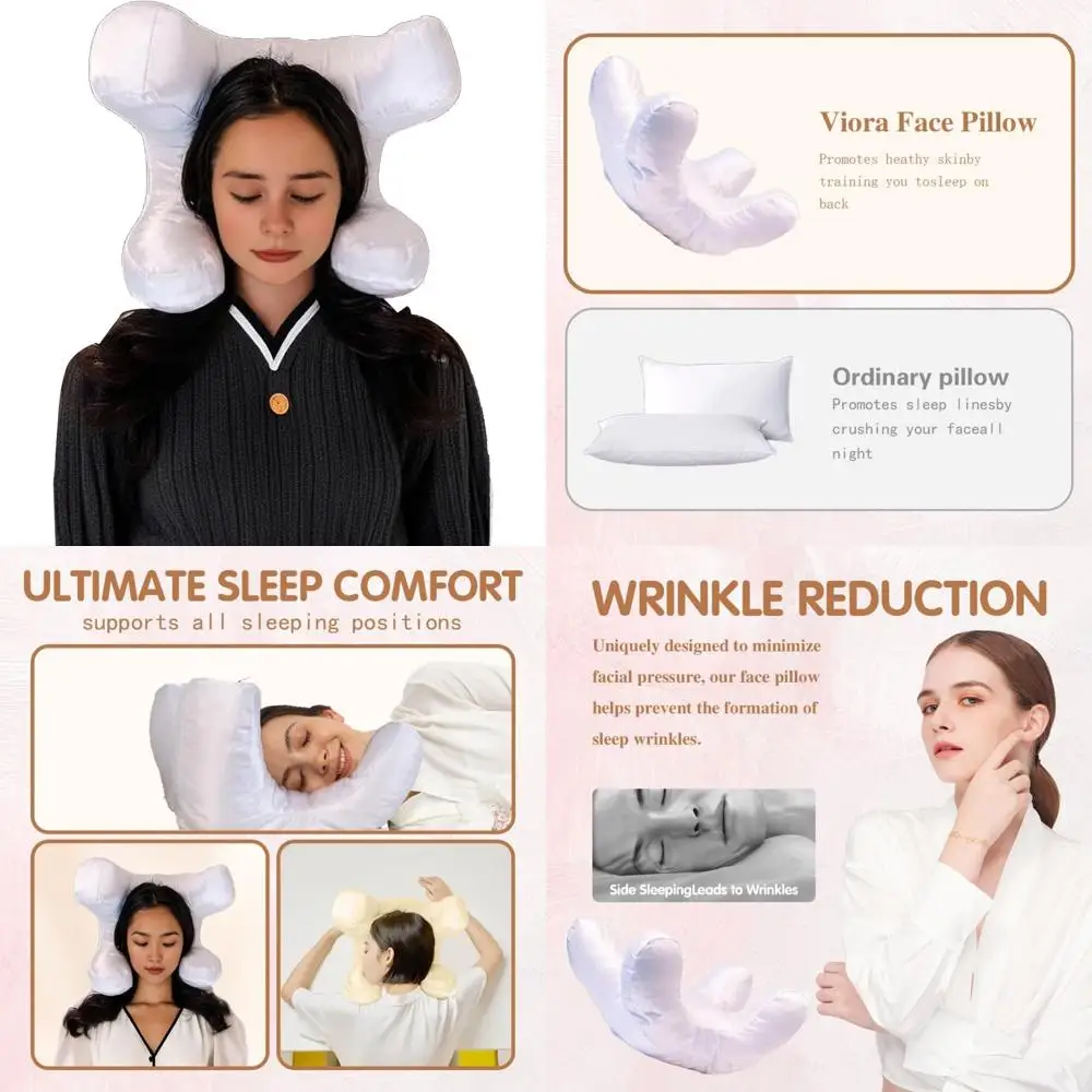 

Боковая подушка для сна для лица Viora — массажная подушка против морщин