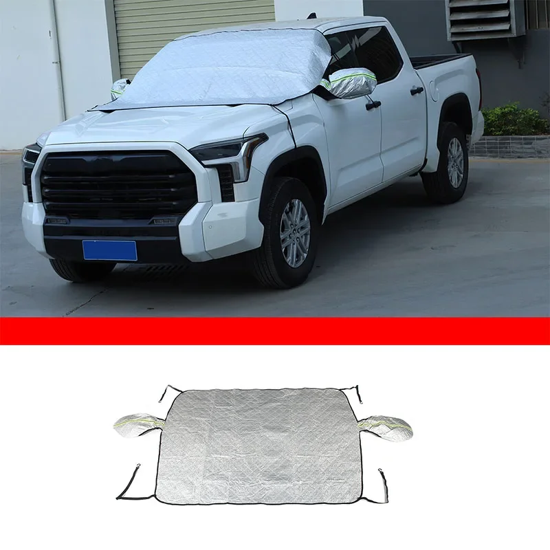 

For Toyota Tundra 2022-2023 Cotton Velvet Car Windshield Snow Anti Frost Cover Winter Ice Snow Shield Car Accessories