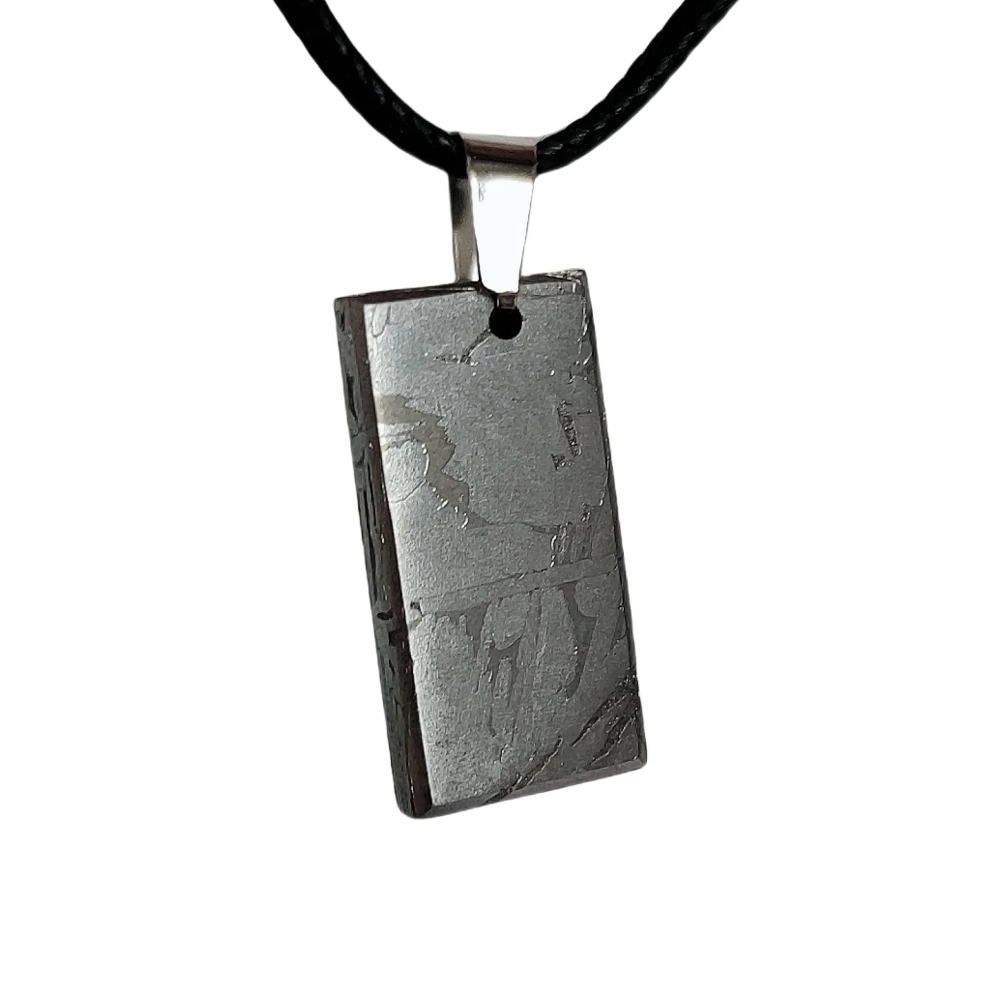 

8.9g Muonionalusta meteorite pendant Natural iron meteorite pendant Meteorite slice Collection -LK064