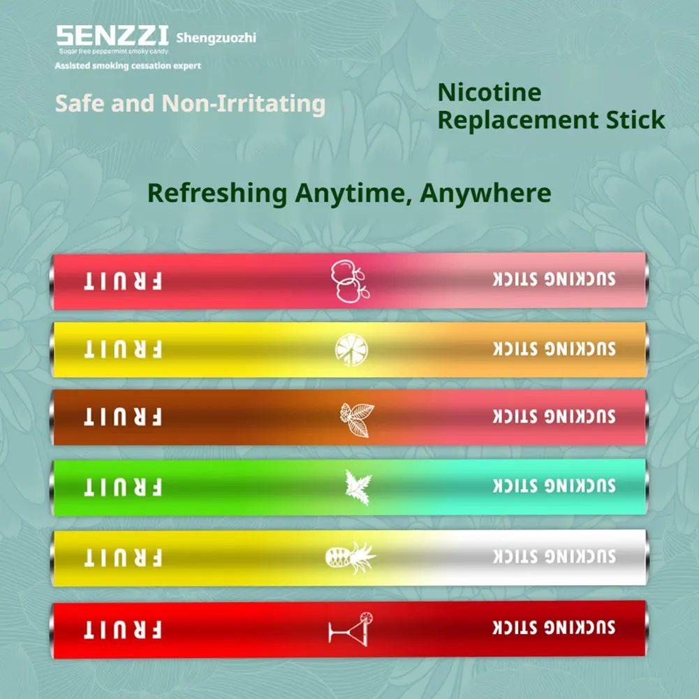 Fruit Flavor Cigarette Replacement Stick Nicotine Free Smoking Cessation Rod Healthy Safe & Healthy Smoking Cessation Tool