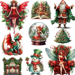 Elf Christmas Stickers Crafts And Scrapbooking stickers kids toys book Decorative sticker DIY Stationery