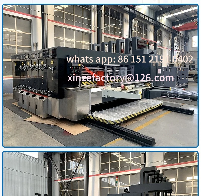 Customizable custom automatic printing machine, die-cutting and forming machine equipment, production of printing corrugated box view 5