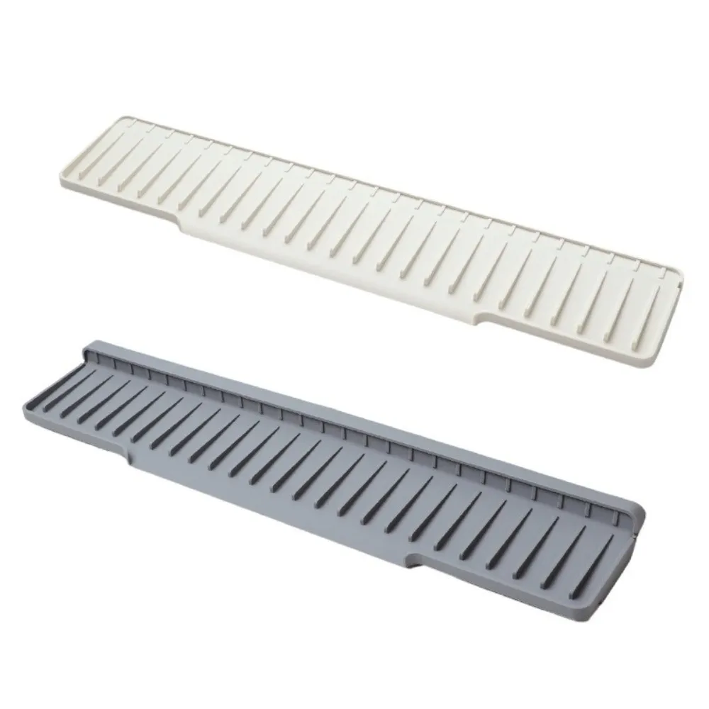 New Silicone Sink Splash Guard Water Drain Narrow Edge Foldable Sink Pad Flexible Water-Resistant Drain Pad Cover Countertop Use