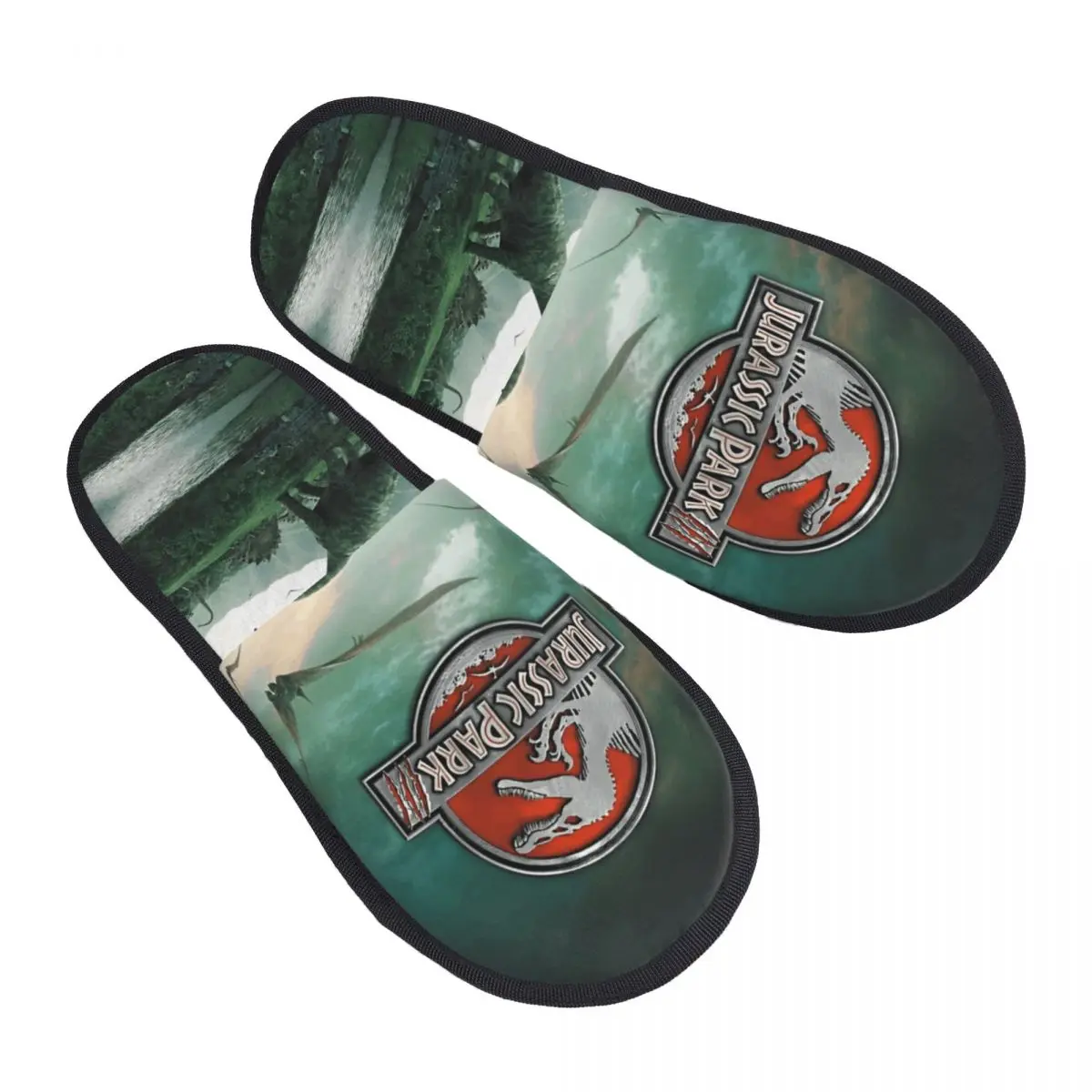 

Домашние тапочки из фильма «Парк Юрского периода», противоскользящие мягкие бытовые меховые шлепанцы, домашние тапочки