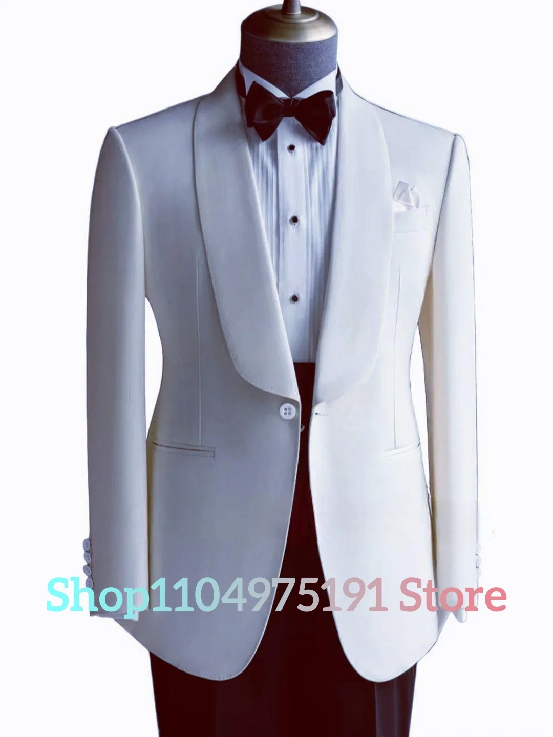 Men's Formal Tuxedo Jacket with Lapel Slim Fit Suit for Weddings and Gala Events.Graceful Men's Stage Costume.