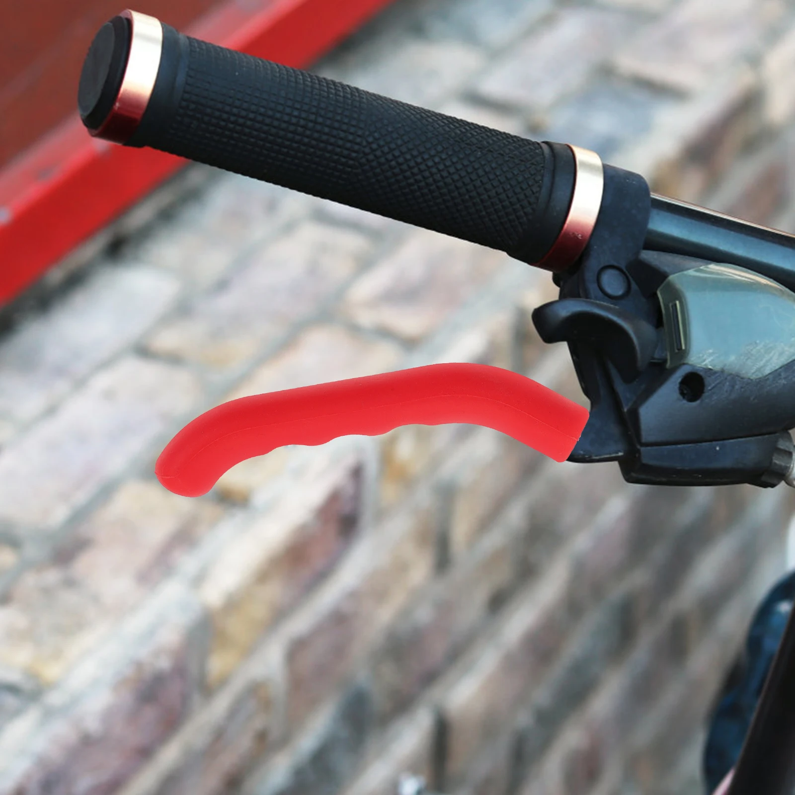 

2Pcs Brake Lever Protective Covers Silicone Handle Sleeves Bike Brake Grip Protector Comfortable Anti-Slip Cycling Accessory