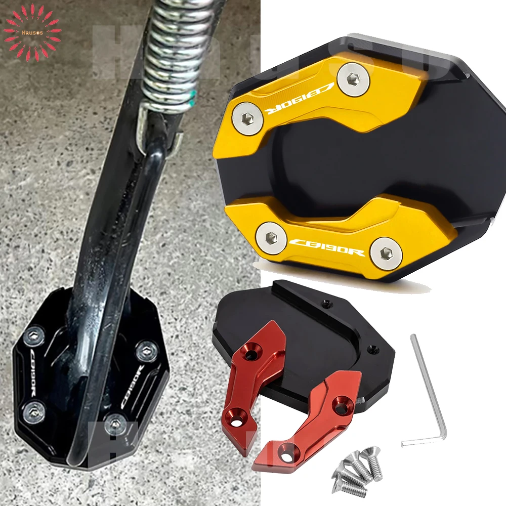 

For HONDA CB 190R CB190R 2016 2017 2018 Motorcycle Extension Plate Kickstand Foot Enlarger Accessories Flat Foot Side Stand