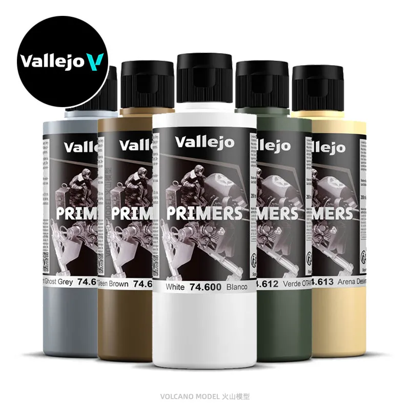 Vallejo Primer Spain AV Water Replenishing Soil 200ml (large bottle) 74600~74615/74660 Model Coloring