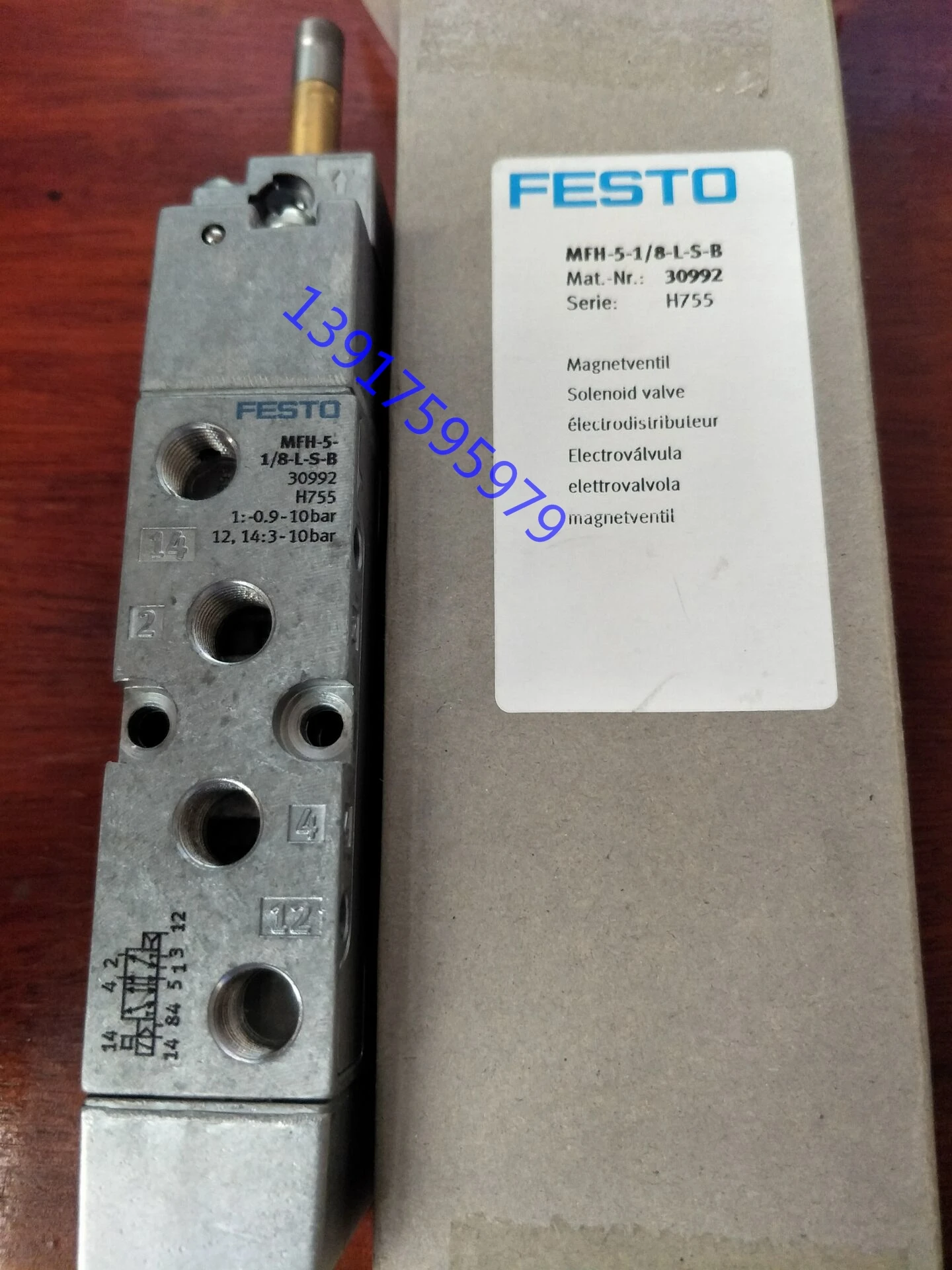 FESTO Festo Solenoid Valve MFH-5-1/8-B-SA 27385 In Stock