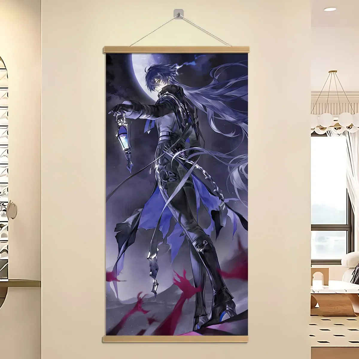 Genshin Impact Kyryll Chudomirovich Flins Cosplay Scroll pittura murale pittura Anime pittura decorativa regalo di Halloween