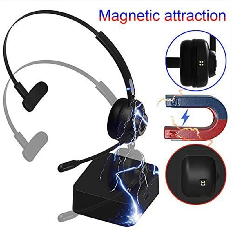 Noise Cancelling Bluetooth Headset For Cell Phones 4
