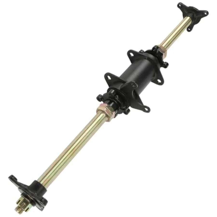 

28 Rear Axle Complete Assembly Kit with 3 Stud Carrier Wheel Hub 710mm Rear Axle Direct Replacement for ATV Quad Buggy GY6 110c