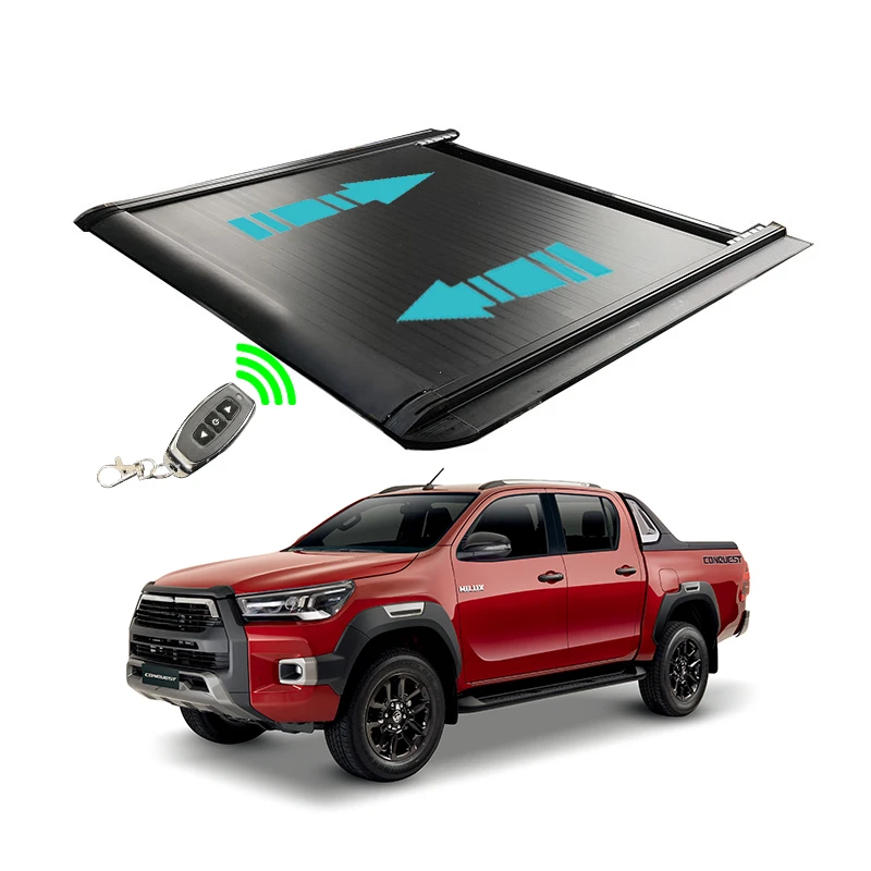 

Factory Aluminium Electric Roller Lid Shutter Pickup Truck Top Retractable Roll Up Tonneau Cover for Toyotas Hilux Revo Vigo