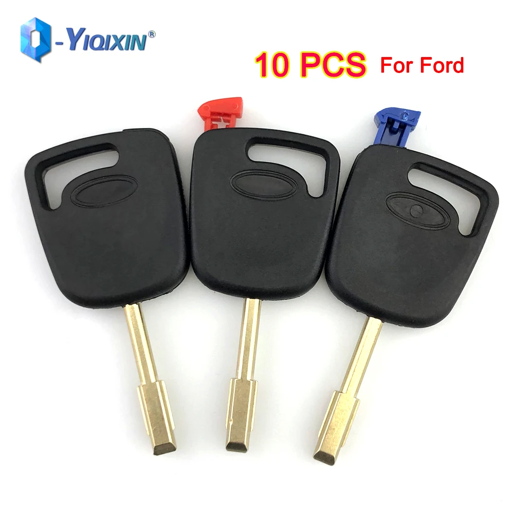 YIQIXIN 5 PCS 10 PCS Transponder Car Key Shell Case For Ford Focus Mondeo KA Fiesta Escort For Jaguar XJ8 Transit Connect  Black