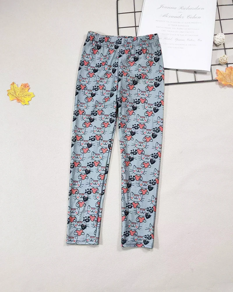 Mädchen Leggings Mode Cartoon Enge Hosen Frühling und Herbst Baby Mädchen Slim Fit Blumen Leggings Sommer Kinder Hosen – Detail 35