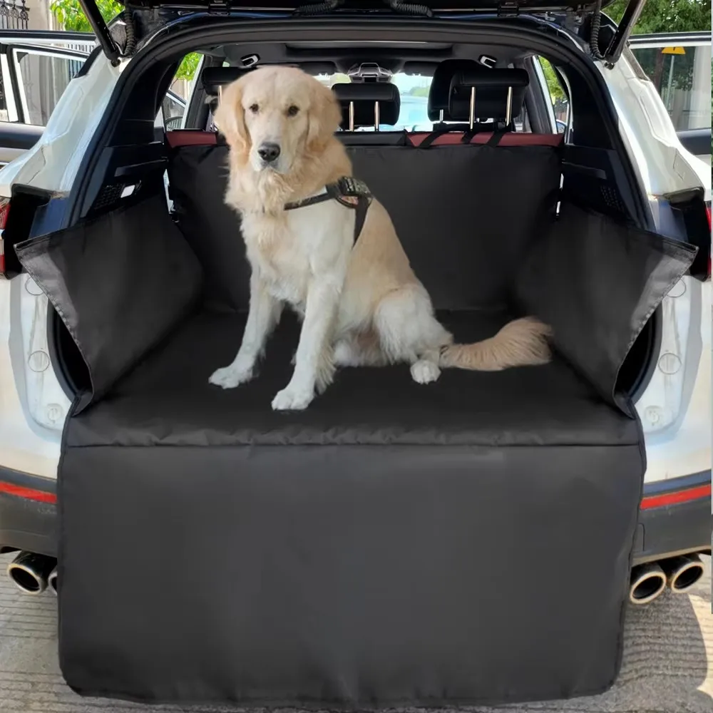 

Waterproof 600D Oxford Cloth Dog Car Seat Cover Pet Travel Dog Carrier Car Trunk Mat SUV Cargo Liner For Dogs