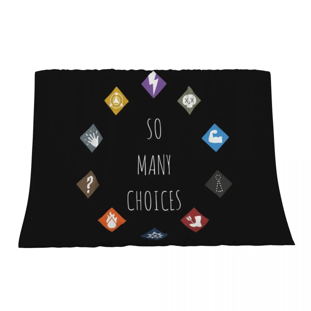 

Gloomhaven So Many Choices - Board Game Inspired Graphic - Tabletop Gaming Throw Blanket Decorative Sofa Comforter Sofa Blankets