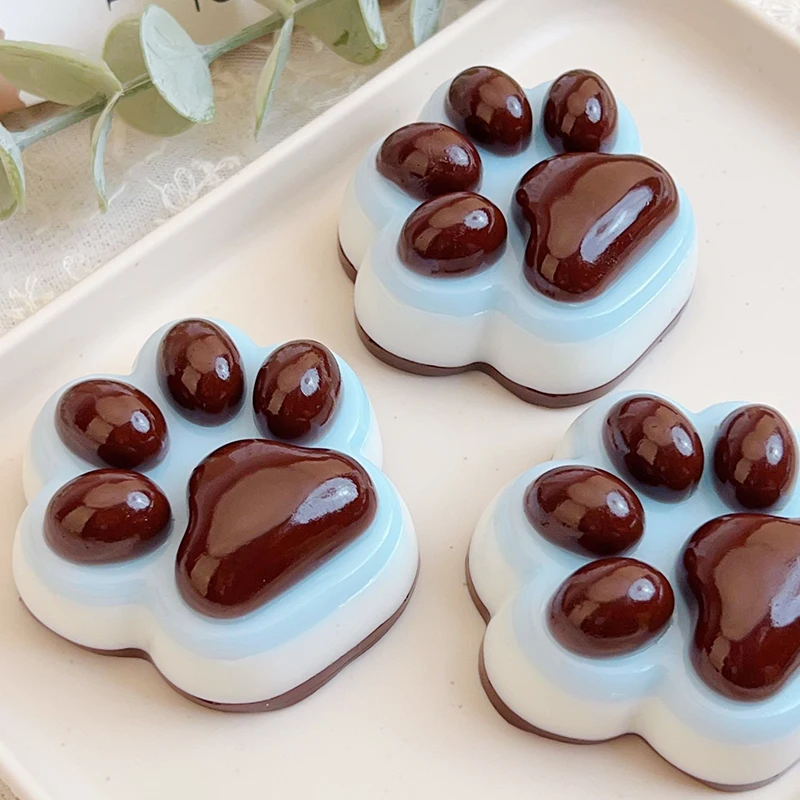 Pattes de chat en chocolat mignonnes de dessin animé, jouet à presser pour adultes, drapeau de boue doux, institut souligné, amusement pour enfants, rebond rapide, ventilation, créatif