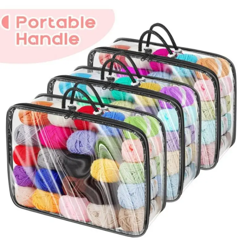 Clear Zippered Storage Bags With Zipper Handles Extra Large Capacity Closet Underbed Organizer For Clothes Bedding Comforter